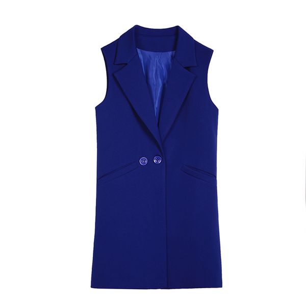 spring and autumn women korean fashion vest suit collar and long sections slim sleeveless vest waistcoat wild jacket, Black;white
spring and autumn women korean fashion vest suit collar and long sections slim sleeveless vest waistcoat wild jacket, Black;white