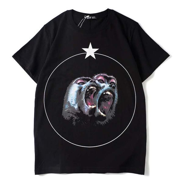 pure cotton men's wear 2020 summer fashion brand street roar baboon orangutan direct spray printed short sleeve t-shirt for women lovers
pure cotton men's wear 2020 summer fashion brand street roar baboon orangutan direct spray printed short sleeve t-shirt for women lovers