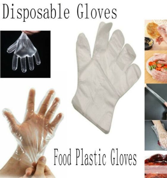 200 pieces disposable transparent gloves food plastic gloves hands protective home kitchen gloves
200 pieces disposable transparent gloves food plastic gloves hands protective home kitchen gloves