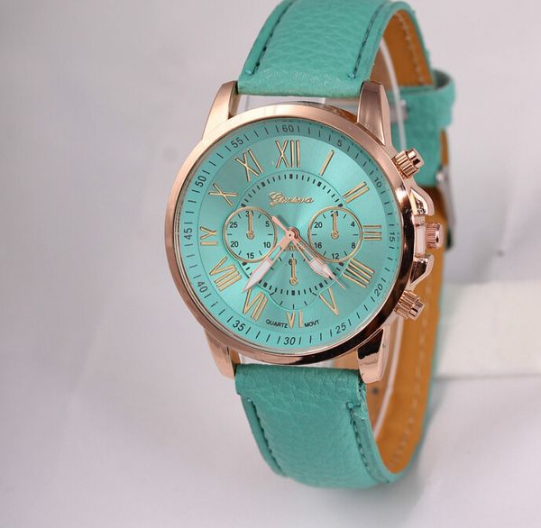 wristwatch with a quartz watch, Slivery;brown