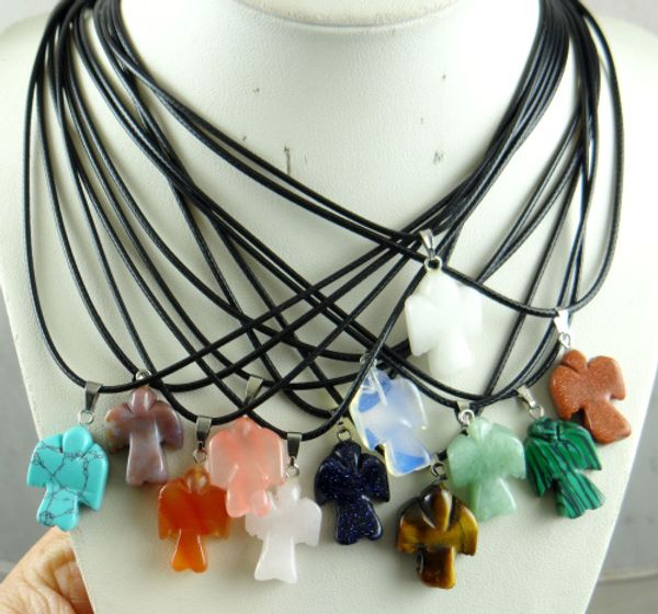 natural stone quartz crystal turquoises tiger eye opal lapis angel pendant for diy ljewelry making necklace accessories, Blue;slivery
natural stone quartz crystal turquoises tiger eye opal lapis angel pendant for diy ljewelry making necklace accessories, Blue;slivery