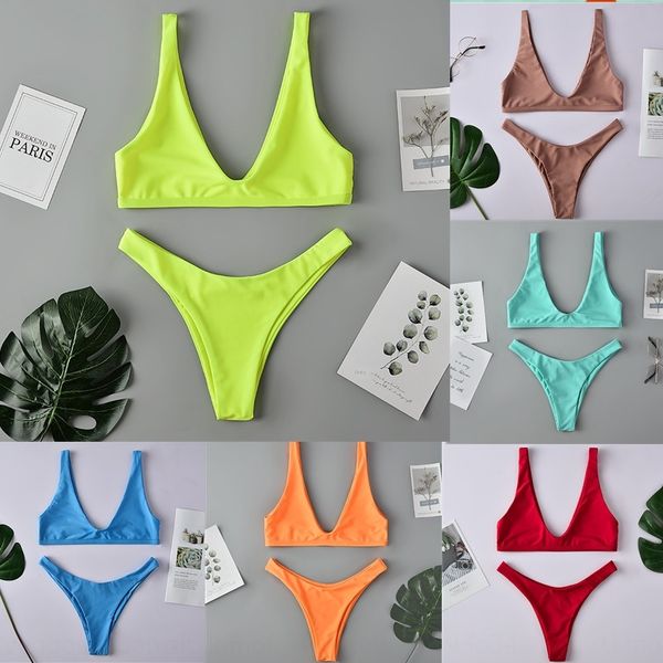 2020 multicolor double shoulder split swimsuit female swimsuit bikini bikini bikini, White;black
2020 multicolor double shoulder split swimsuit female swimsuit bikini bikini bikini, White;black