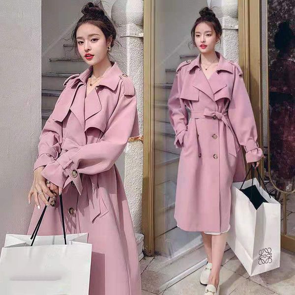 bella philosophy 2020 spring casual women windbreaker trench coat lady long double breasted street coat female fashion outwear, Tan;black
bella philosophy 2020 spring casual women windbreaker trench coat lady long double breasted street coat female fashion outwear, Tan;black