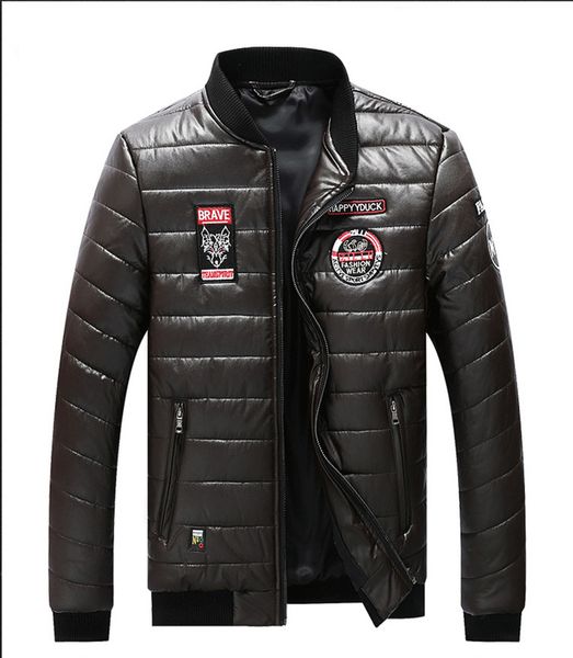 men jacket faux imitation leather coat winter new large size cotton clothing biker thick keep warm regular casual moto bomber, Black
men jacket faux imitation leather coat winter new large size cotton clothing biker thick keep warm regular casual moto bomber, Black