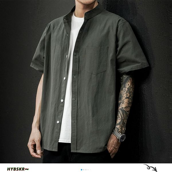 hybskr men safari style solid shirts 2020 summer mens fashions casual streetwear open stitch shirts male oversize hip hop, White;black
hybskr men safari style solid shirts 2020 summer mens fashions casual streetwear open stitch shirts male oversize hip hop, White;black