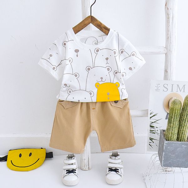 2020 new fashion baby suit boys girls clothes cotton infant printing bear kids outfits shirts pants 2pcs/set children clothing, White
2020 new fashion baby suit boys girls clothes cotton infant printing bear kids outfits shirts pants 2pcs/set children clothing, White