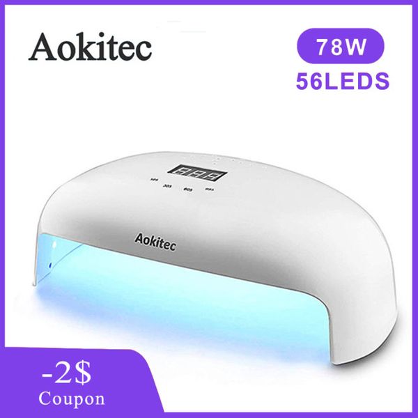 aokitec 78w/36w nail dryer uv led lamp gel polish curing infrared sensing timer smart lcd display lamps for manicure nails art
aokitec 78w/36w nail dryer uv led lamp gel polish curing infrared sensing timer smart lcd display lamps for manicure nails art