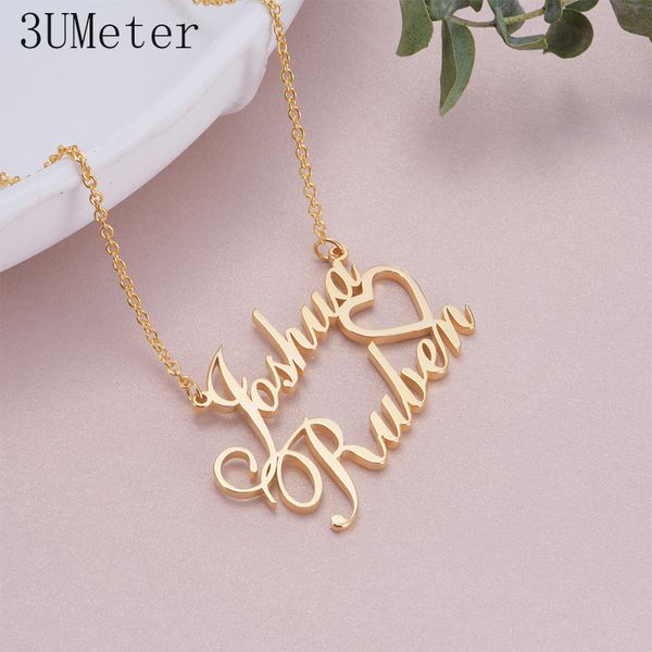 3umeter christmas gift 925 silver custom couple name necklace personality letter pendant necklace lover drop shipping
3umeter christmas gift 925 silver custom couple name necklace personality letter pendant necklace lover drop shipping
