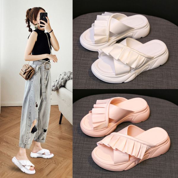 shoes woman's slippers med sneaker women home slides platform 2020 rubber soft flat summer pu flat shoes female, Black
shoes woman's slippers med sneaker women home slides platform 2020 rubber soft flat summer pu flat shoes female, Black