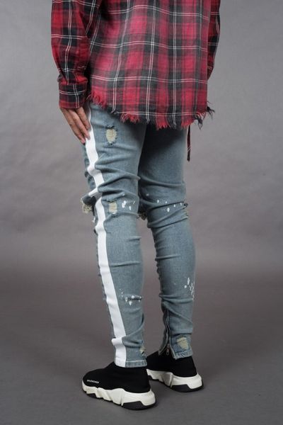 new style europe and america men tight-fit jeans light color hole webbing skinny jeans men's, Blue
new style europe and america men tight-fit jeans light color hole webbing skinny jeans men's, Blue