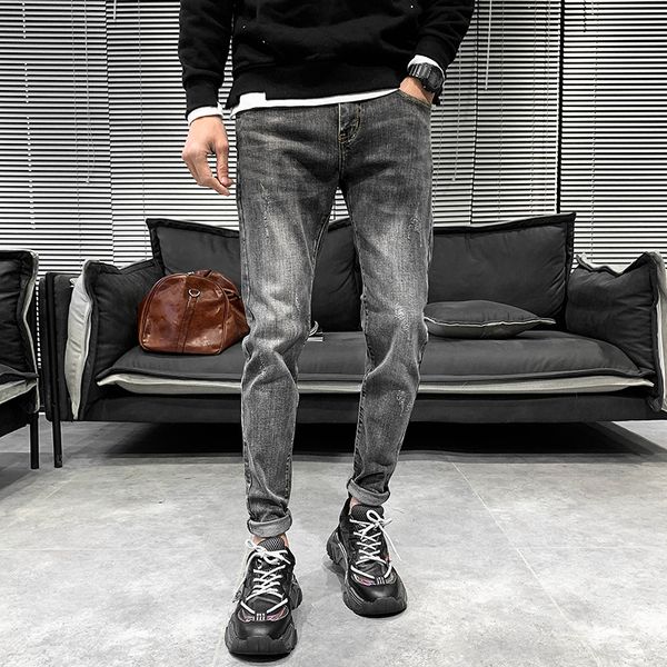 высокое качество 2020 новые джинсы мужчины мода мужские упругие уличная slim fit jeans vintage все совпадение твердая простые джинсовые штан, Blue
высокое качество 2020 новые джинсы мужчины мода мужские упругие уличная slim fit jeans vintage все совпадение твердая простые джинсовые штан, Blue