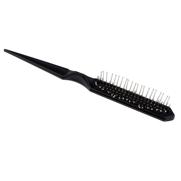 black detangling styling hairbrush rat tail cushioned comb for natural hair wigs hair extensions, Silver
black detangling styling hairbrush rat tail cushioned comb for natural hair wigs hair extensions, Silver