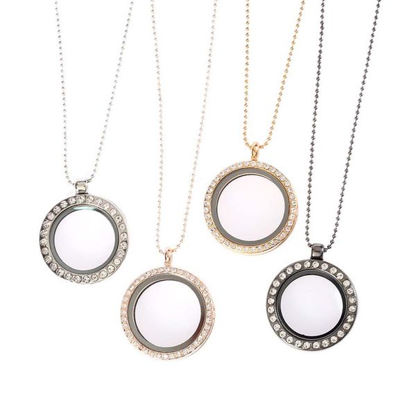 new fashion women necklace rhinestone inlaid living memory floating charm round glass locket necklace jewelery woman's accesorie, Silver
new fashion women necklace rhinestone inlaid living memory floating charm round glass locket necklace jewelery woman's accesorie, Silver