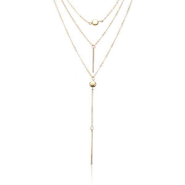 gold color women necklaces & pendants 3 multi layer necklace tassel charm bar statement necklace for women gift x79
gold color women necklaces & pendants 3 multi layer necklace tassel charm bar statement necklace for women gift x79