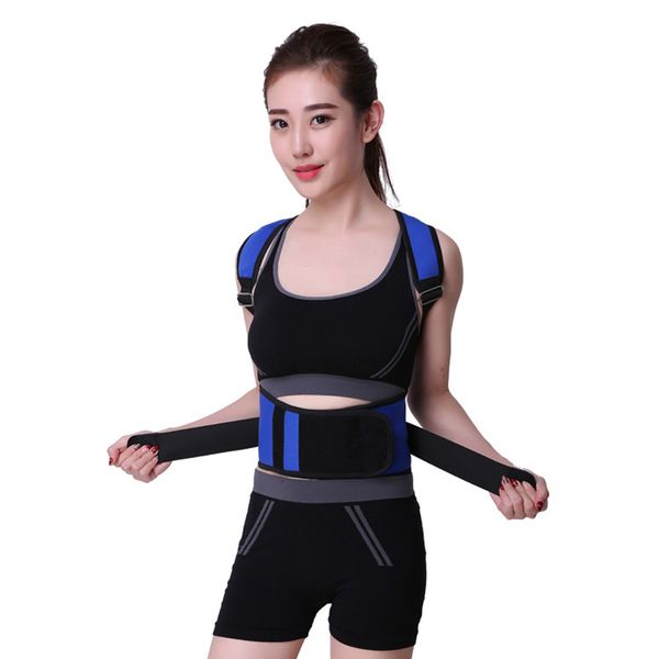 male female adjustable magnetic posture corrector corset back brace back ack support belt lumbar support straight corrector, Black;blue
male female adjustable magnetic posture corrector corset back brace back ack support belt lumbar support straight corrector, Black;blue