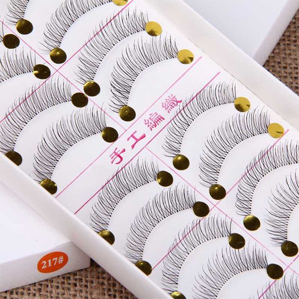 false eyelashes 10 pairs handmade long thick natural fake eye lashes black makeup extension tools 217
false eyelashes 10 pairs handmade long thick natural fake eye lashes black makeup extension tools 217