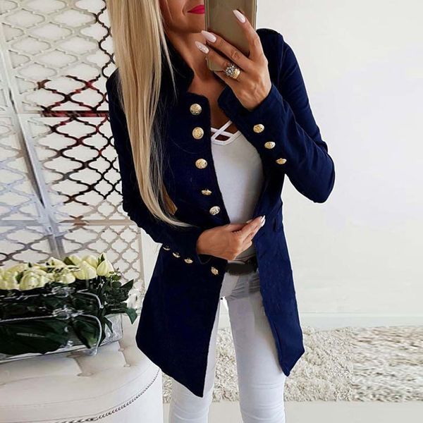 autumn&winter women's coat standing collar long sleeve single-breasted slim fit coat, Black;brown
autumn&winter women's coat standing collar long sleeve single-breasted slim fit coat, Black;brown