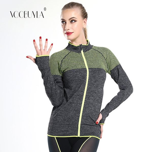 voobuyla 2019 spring women running jacket long sleeve sweatshirt ladies yoga sports zipper jacket fitness gym shirts women's, Black;red
voobuyla 2019 spring women running jacket long sleeve sweatshirt ladies yoga sports zipper jacket fitness gym shirts women's, Black;red