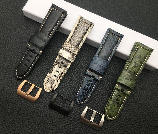 22mm 24mm red white black green blue real snake calf leather watchband for strap watch band pin buckle tool, Black;brown
22mm 24mm red white black green blue real snake calf leather watchband for strap watch band pin buckle tool, Black;brown