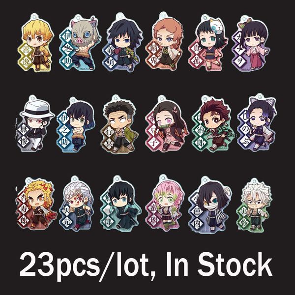 23pcs anime acrylic demon slayer kimetsu no yaiba keychains two sided cosplay key chain for fans keyring jewelry gift, Silver
23pcs anime acrylic demon slayer kimetsu no yaiba keychains two sided cosplay key chain for fans keyring jewelry gift, Silver