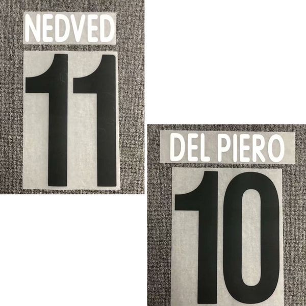 2002-2003 #10 del piero #11 nedved nameset customize any name number printing iron transfer badge
2002-2003 #10 del piero #11 nedved nameset customize any name number printing iron transfer badge