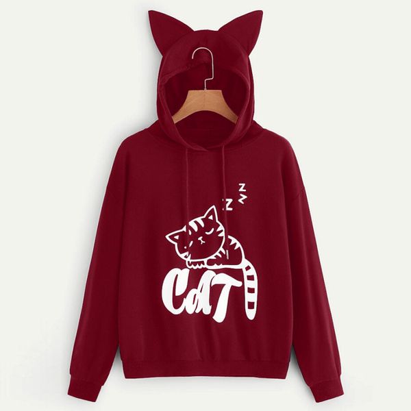 blouse women womens cat print long sleeve hoodie sweatshirt hooded pullover blouse sweatshirt women, Black
blouse women womens cat print long sleeve hoodie sweatshirt hooded pullover blouse sweatshirt women, Black