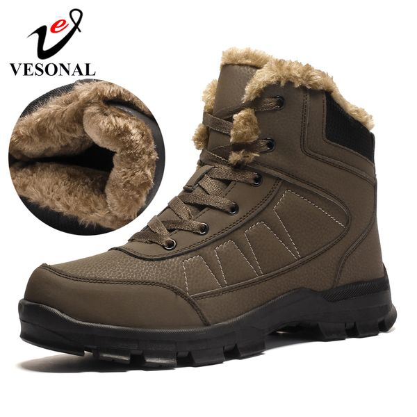 vesonal brand winter keep warm short plush snow boots for male ankle boots man casual shoes sneakers men walking footwear, Black
vesonal brand winter keep warm short plush snow boots for male ankle boots man casual shoes sneakers men walking footwear, Black