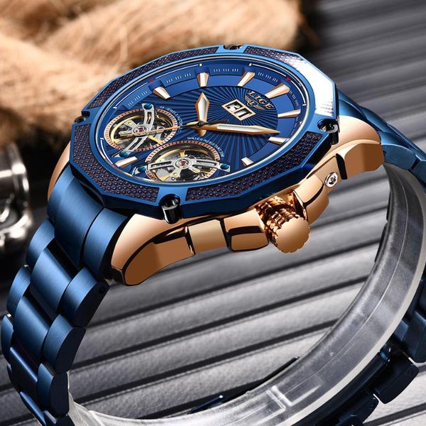 lige 2020 men watch automatic mechanical watch stianless brand dress luxury luminous double wristwatch gift man, Slivery;brown
lige 2020 men watch automatic mechanical watch stianless brand dress luxury luminous double wristwatch gift man, Slivery;brown