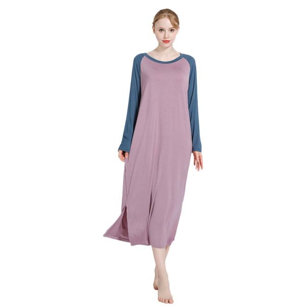 beauty loose modal nightdress pregnant women plus fat large size long sleeve sleepdress, Black;red
beauty loose modal nightdress pregnant women plus fat large size long sleeve sleepdress, Black;red