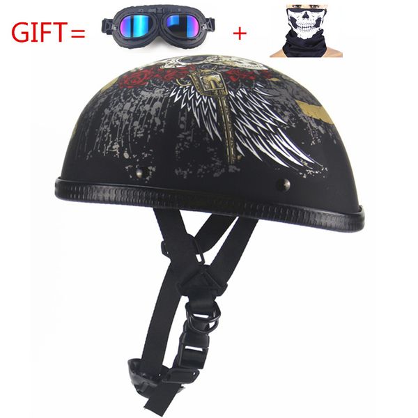 vintage motorcycle motorbike open face half motor scooter helmets with goggles visor
vintage motorcycle motorbike open face half motor scooter helmets with goggles visor