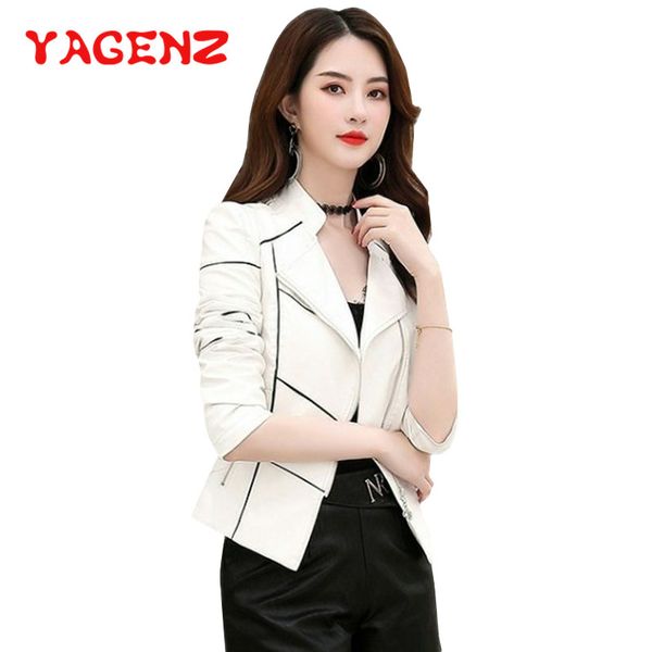 women's leather & faux yagenz autumn women black jacket cool plus size pu coat female jaqueta de couro zipper outwear 388
women's leather & faux yagenz autumn women black jacket cool plus size pu coat female jaqueta de couro zipper outwear 388