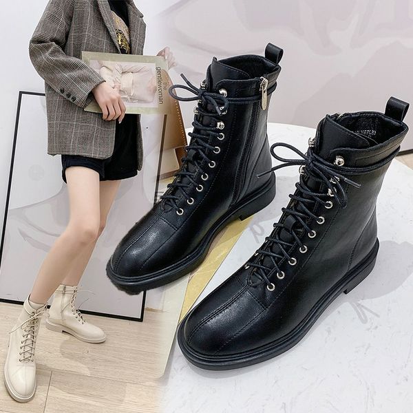 women's rubber boots shoes luxury designer lace up booties woman 2019 low heel boots-women round toe winter footwear rain, Black
women's rubber boots shoes luxury designer lace up booties woman 2019 low heel boots-women round toe winter footwear rain, Black