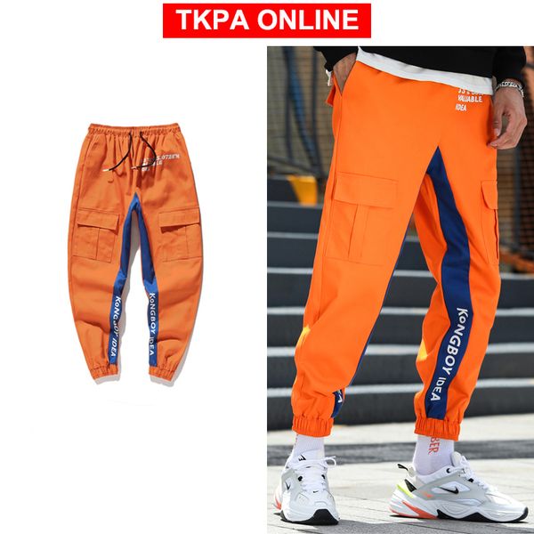 men streetwear cargo pants 2020 autumn mens overalls hip hop sweatpants color block casual fashoins joggers trousers, Black
men streetwear cargo pants 2020 autumn mens overalls hip hop sweatpants color block casual fashoins joggers trousers, Black