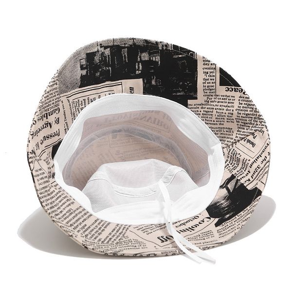 2020 unisex summer ins bucket hat new design newspaper printed women men outdoor sunscreen cotton cap street fashion fishing hat, Blue;gray
2020 unisex summer ins bucket hat new design newspaper printed women men outdoor sunscreen cotton cap street fashion fishing hat, Blue;gray