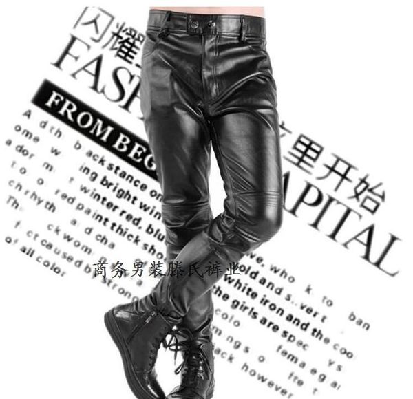 black faux leather pants mens feet pants fashion splice motorcycle tight pu trousers for men personality pantalon homme
black faux leather pants mens feet pants fashion splice motorcycle tight pu trousers for men personality pantalon homme