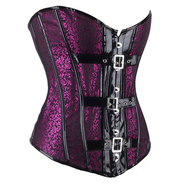 steampunk satin overbust corset with buckles waist trainer corsets bustiers lingerie lace up gothic corselet, Black;white
steampunk satin overbust corset with buckles waist trainer corsets bustiers lingerie lace up gothic corselet, Black;white