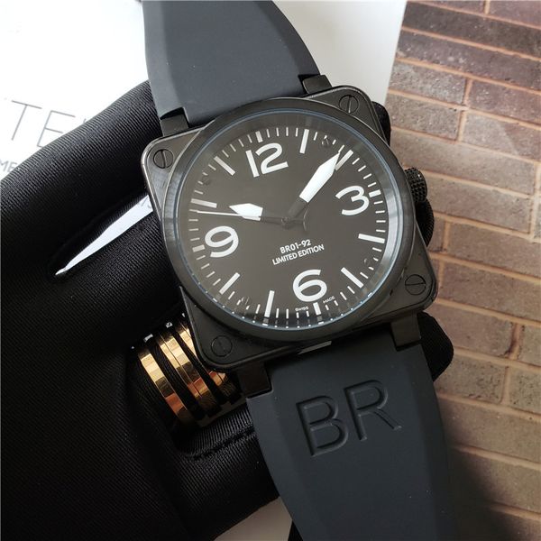 swiss brand rubber automatic watches br01 mens watch luxury waterproof square 46mm strap movement case designer watch ceram klvt, Slivery;brown
swiss brand rubber automatic watches br01 mens watch luxury waterproof square 46mm strap movement case designer watch ceram klvt, Slivery;brown