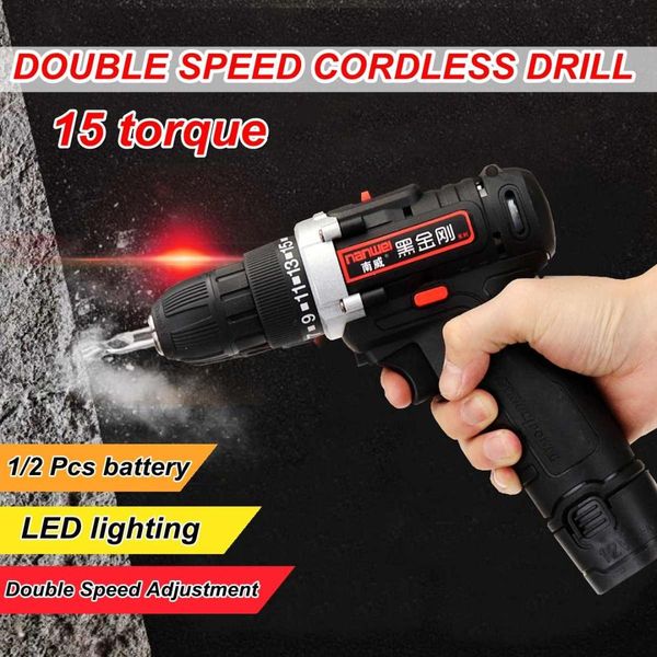 12v dual speed rechargable drill 15 2 cordless power drills electric drill driver tools
12v dual speed rechargable drill 15 2 cordless power drills electric drill driver tools