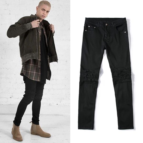27-42 2019 men's clothing europe and america locomotive hole jeans slim male hip hop stretch feet denim plus size jeans, Blue
27-42 2019 men's clothing europe and america locomotive hole jeans slim male hip hop stretch feet denim plus size jeans, Blue
