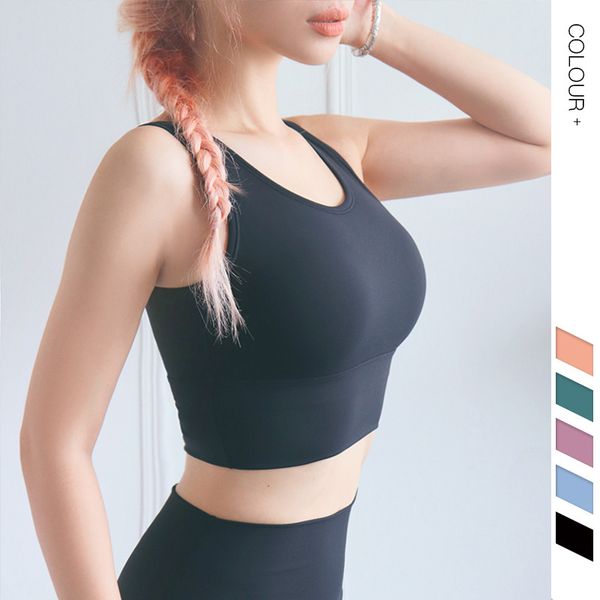 women's u-shaped beautiful back seamless skinny gym yoga bra full wrap shockproof gather sports exercise push up fitness top, White;black
women's u-shaped beautiful back seamless skinny gym yoga bra full wrap shockproof gather sports exercise push up fitness top, White;black