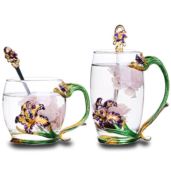 iris flower enamel glass cup applique heat-resistant glass tea cup coffee glass wedding gift family office drinkware gift box
iris flower enamel glass cup applique heat-resistant glass tea cup coffee glass wedding gift family office drinkware gift box