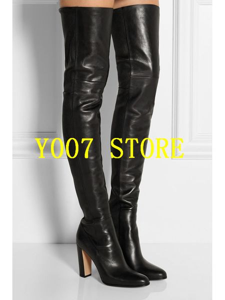 plain leather black thigh high boots square heel round toe zip over knee high boots autumn shoe fashion motorcycle booties women
plain leather black thigh high boots square heel round toe zip over knee high boots autumn shoe fashion motorcycle booties women