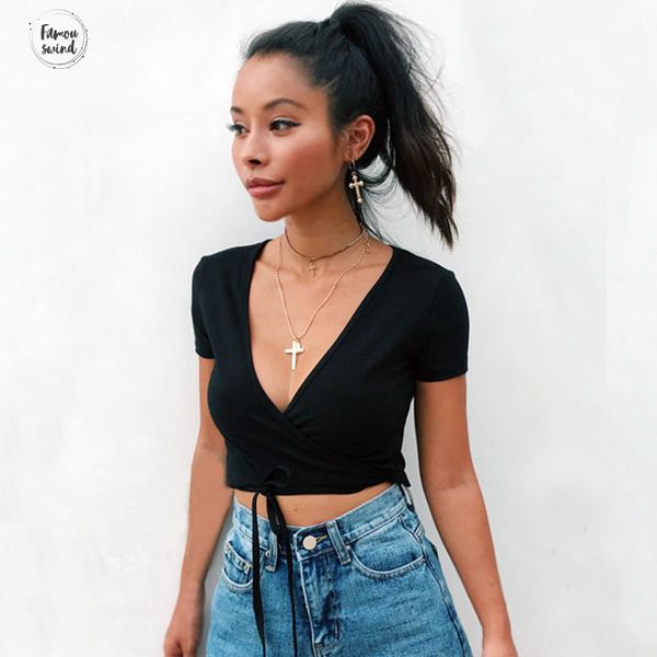 женщины v шеи крест-накрест tie crop женщин с tee wrap detail с коротким рукавом crop tops drop доставка, White
женщины v шеи крест-накрест tie crop женщин с tee wrap detail с коротким рукавом crop tops drop доставка, White