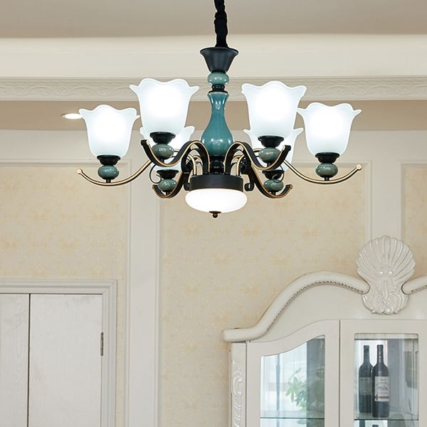 wrought iron lamps american chandelier simple modern living room light luxury european bedroom restaurant pendant lamp ceramic chandelier li
wrought iron lamps american chandelier simple modern living room light luxury european bedroom restaurant pendant lamp ceramic chandelier li