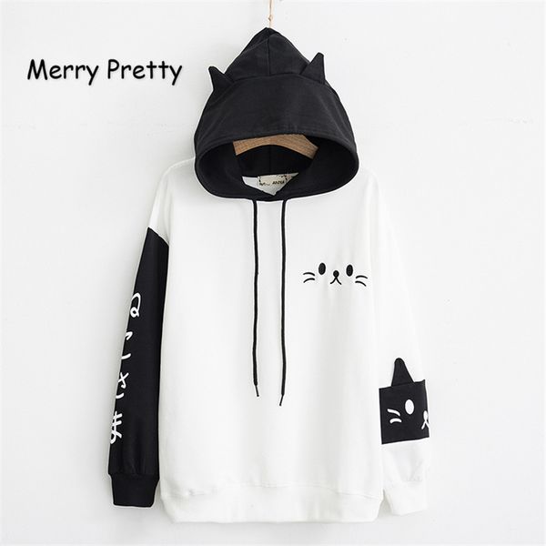 merry pretty women hooded sweatshirts fall winter long sleeve hit color pullover femme cartoon cat embroidery harajuku hoodies, Black
merry pretty women hooded sweatshirts fall winter long sleeve hit color pullover femme cartoon cat embroidery harajuku hoodies, Black