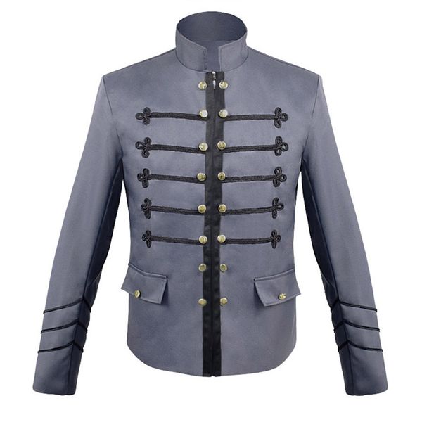 men's jackets autumn 2021 fashion solid color open stitch long sleeve vintage jacket halloween holiday party costume male, Black;brown
men's jackets autumn 2021 fashion solid color open stitch long sleeve vintage jacket halloween holiday party costume male, Black;brown