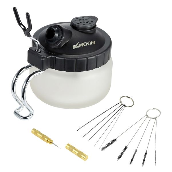 kkmoon airbrush cleaning pot glass air brush holder clean paint jar bottle spray gun wash clean tools needle nozzle brush set
kkmoon airbrush cleaning pot glass air brush holder clean paint jar bottle spray gun wash clean tools needle nozzle brush set