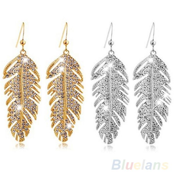 women's retro boho alloy feather rhinestone eardrops party hook dangle earrings 1p4r, Silver
women's retro boho alloy feather rhinestone eardrops party hook dangle earrings 1p4r, Silver