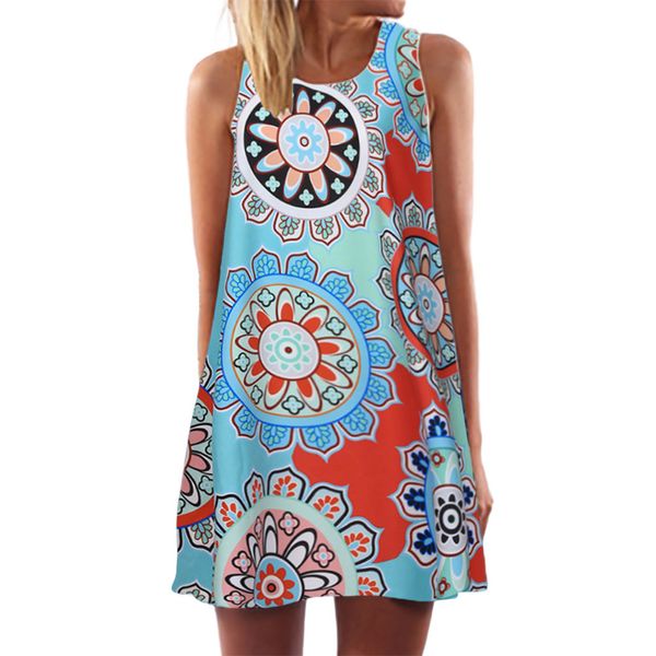 women dress summer womens plus size clothing vintage boho sleeveless beach various patterns printed short mini dress size s-3xl, Black;gray
women dress summer womens plus size clothing vintage boho sleeveless beach various patterns printed short mini dress size s-3xl, Black;gray