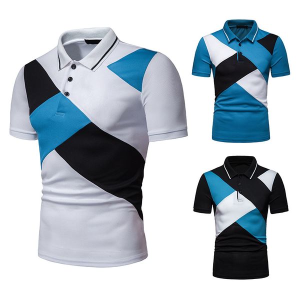 new style men's wear summer fold-down collar thin ouma short sleeve mixed colors t-shirt d01, White;black
new style men's wear summer fold-down collar thin ouma short sleeve mixed colors t-shirt d01, White;black